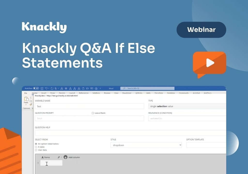 Knackly q&a if else statements